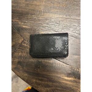 Whitney Davis Black Mesh Wallet Coin Pouch Zipper wallet. EUC